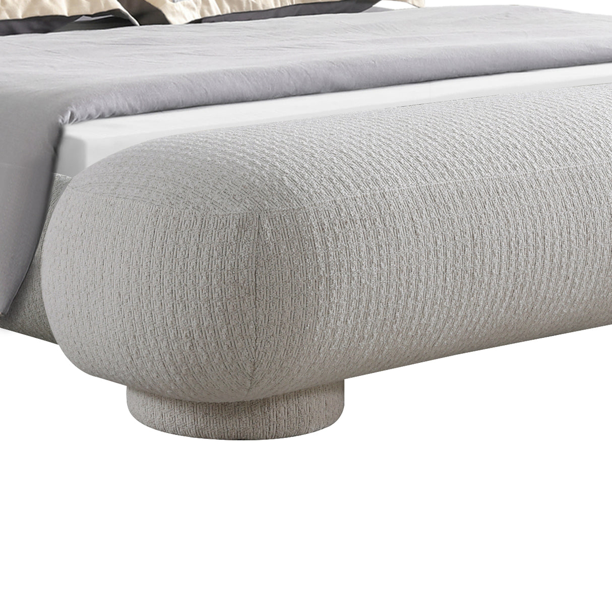 سرير كاريلين باللون الرمادي