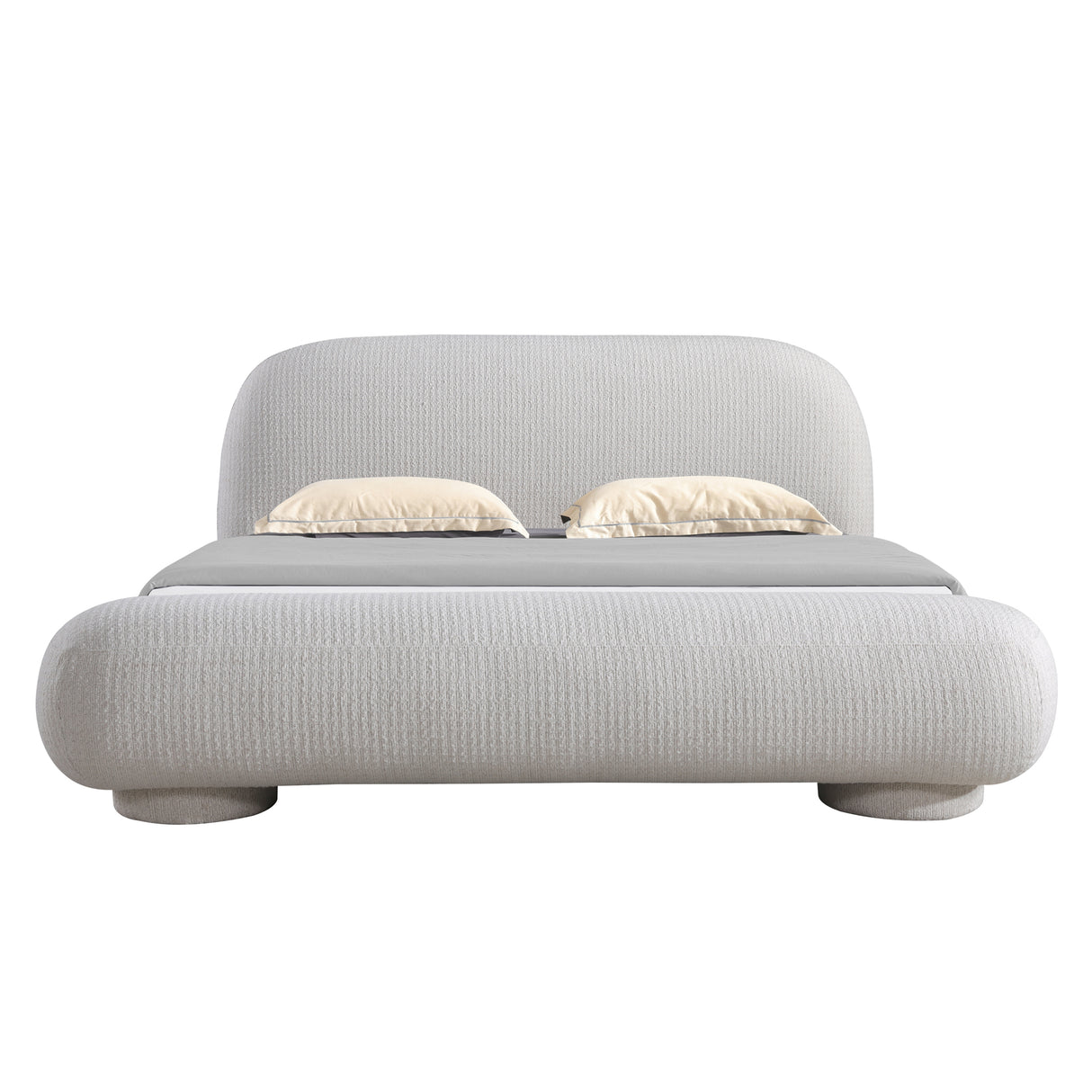 سرير كاريلين باللون الرمادي