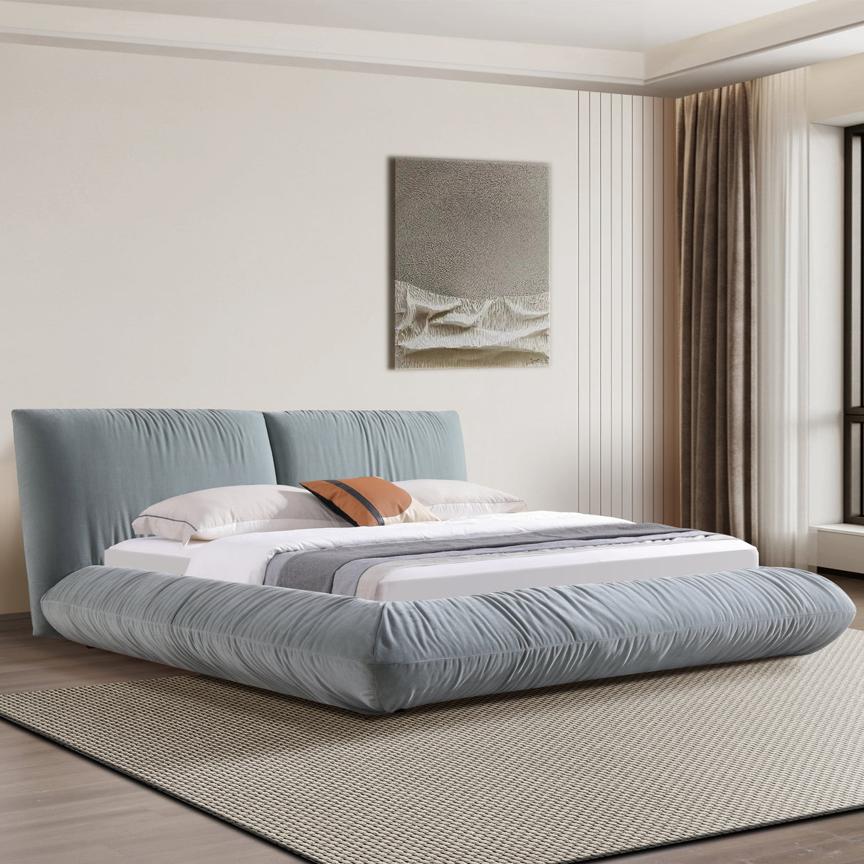 سرير رالينا باللون الأخضر