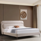 سرير سيرالين باللون الكريمي