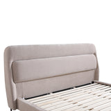 سرير سيرالين باللون الكريمي