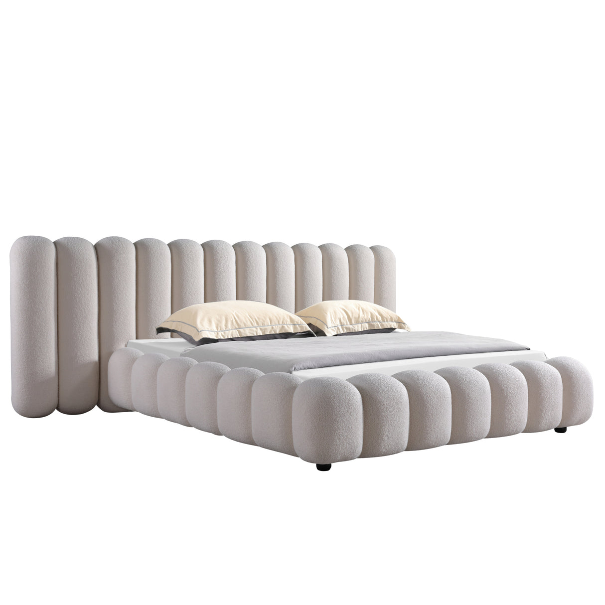 سرير ميراليا باللون الكريمي