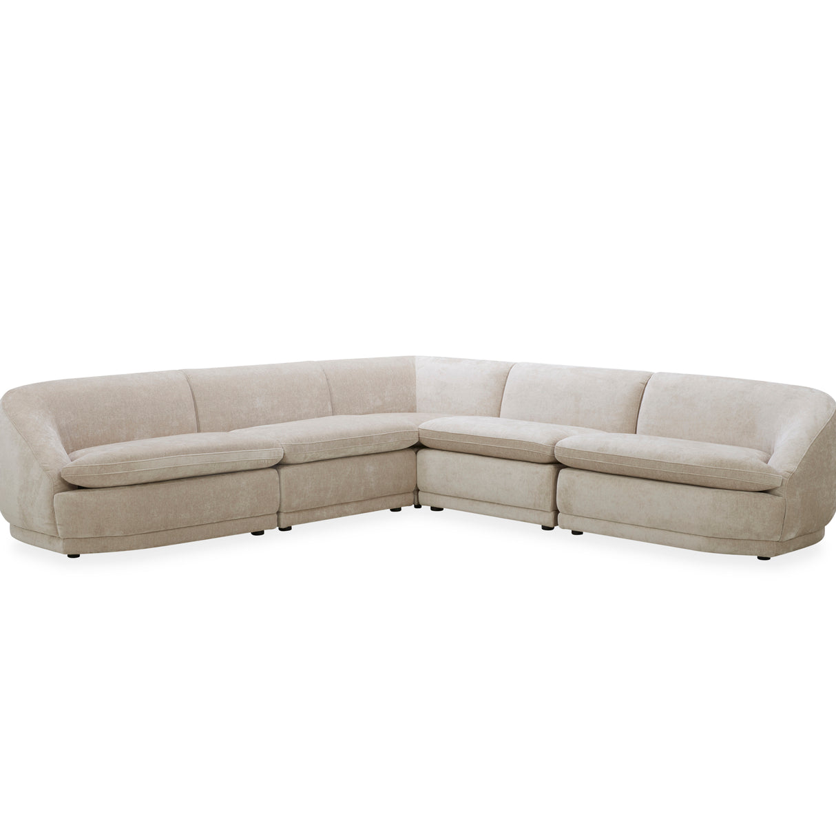 كنب زاوية أماري باللون البيج