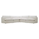 كنب زاوية فيروز باللون الأبيض