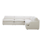 كنب زاوية فيروز باللون الأبيض