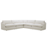 كنب زاوية فيروز باللون الأبيض