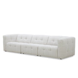 كنب ثلاثي لونا باللون الأبيض