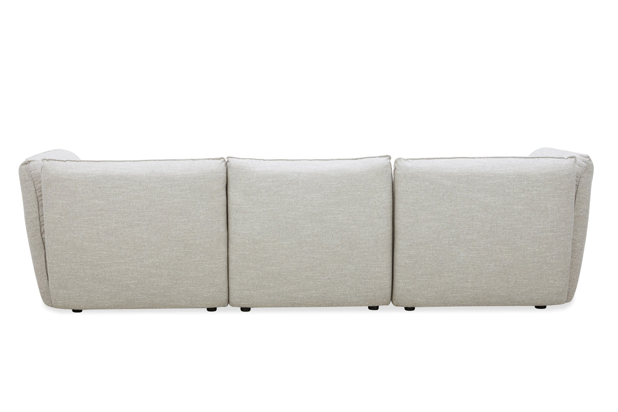 كنب ثلاثي أمالفي باللون الأبيض