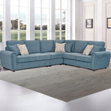 طقم كنب إيفورا باللون الأزرق