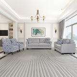 طقم كنب مالفيسا باللون الرمادي