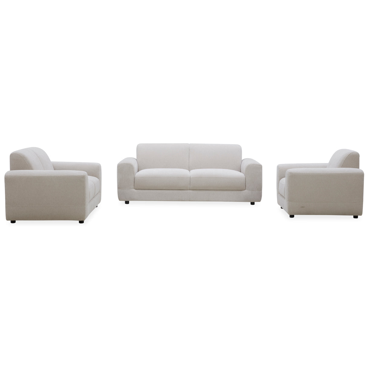 طقم كنب أوركيد باللون الأبيض