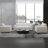 طقم كنب أوركيد باللون الأبيض