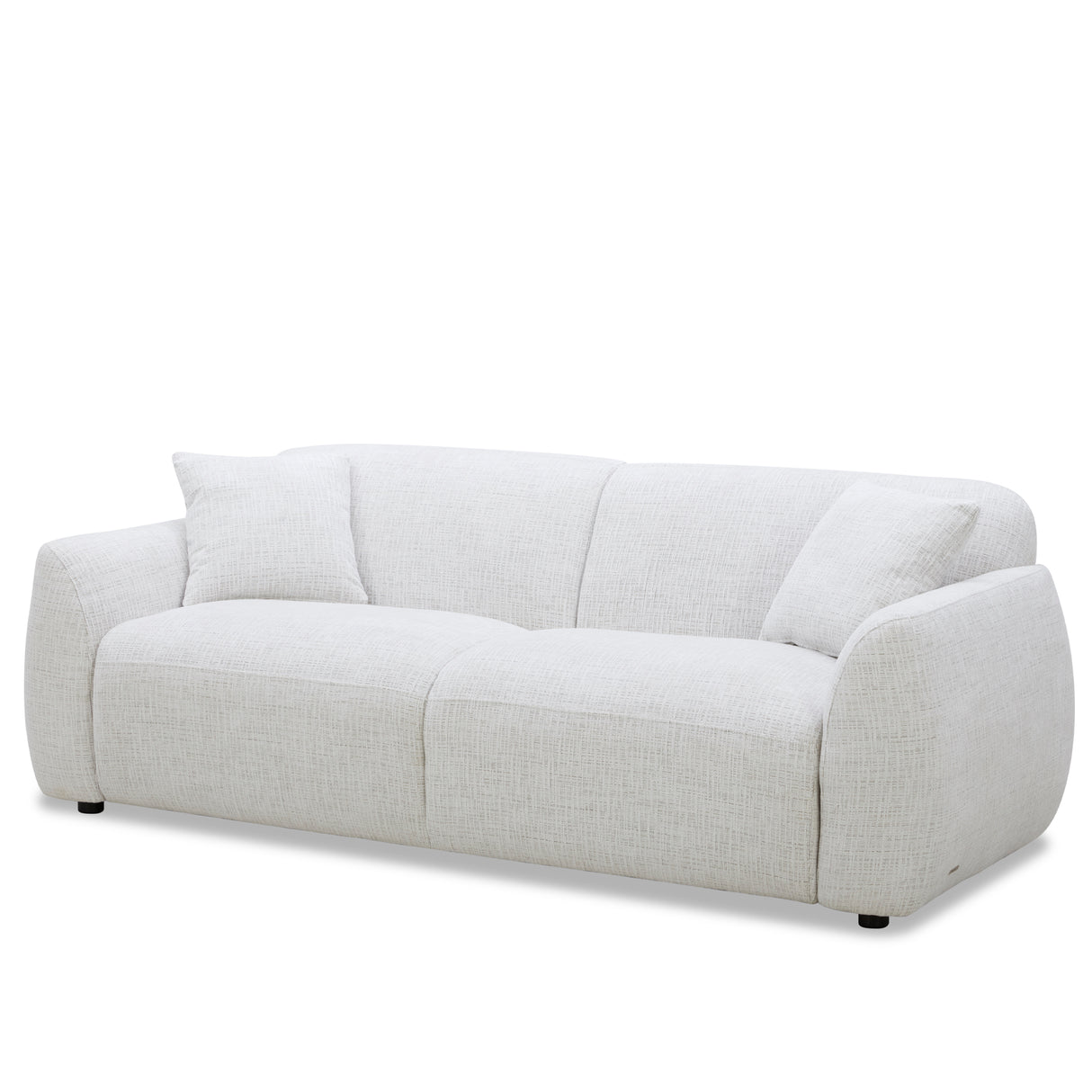 كنب ثلاثي ريفان باللون الأبيض