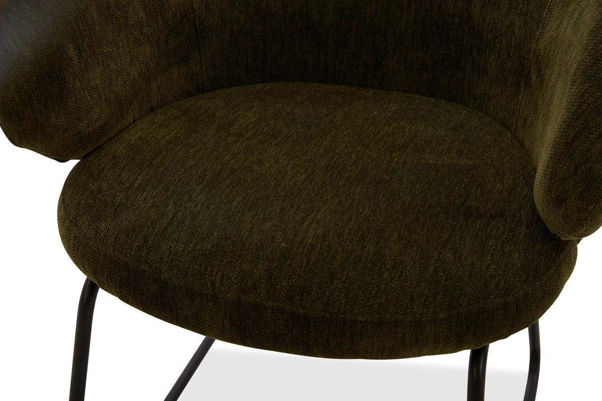 كرسي فردي روكيا باللون الزيتي