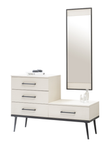 تسريحة ميار مع مراية باللون الكريمي - High Point