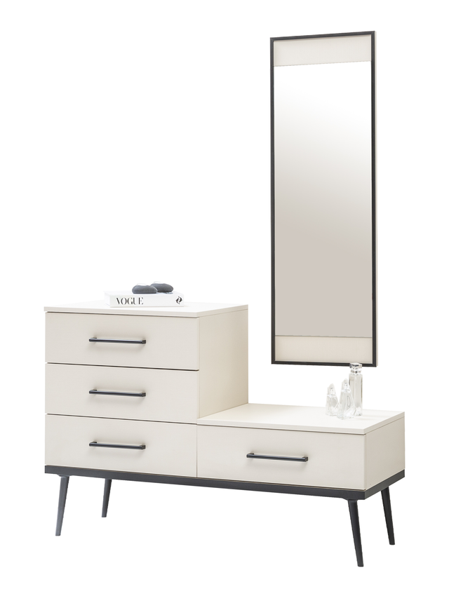 تسريحة ميار مع مراية باللون الكريمي - High Point