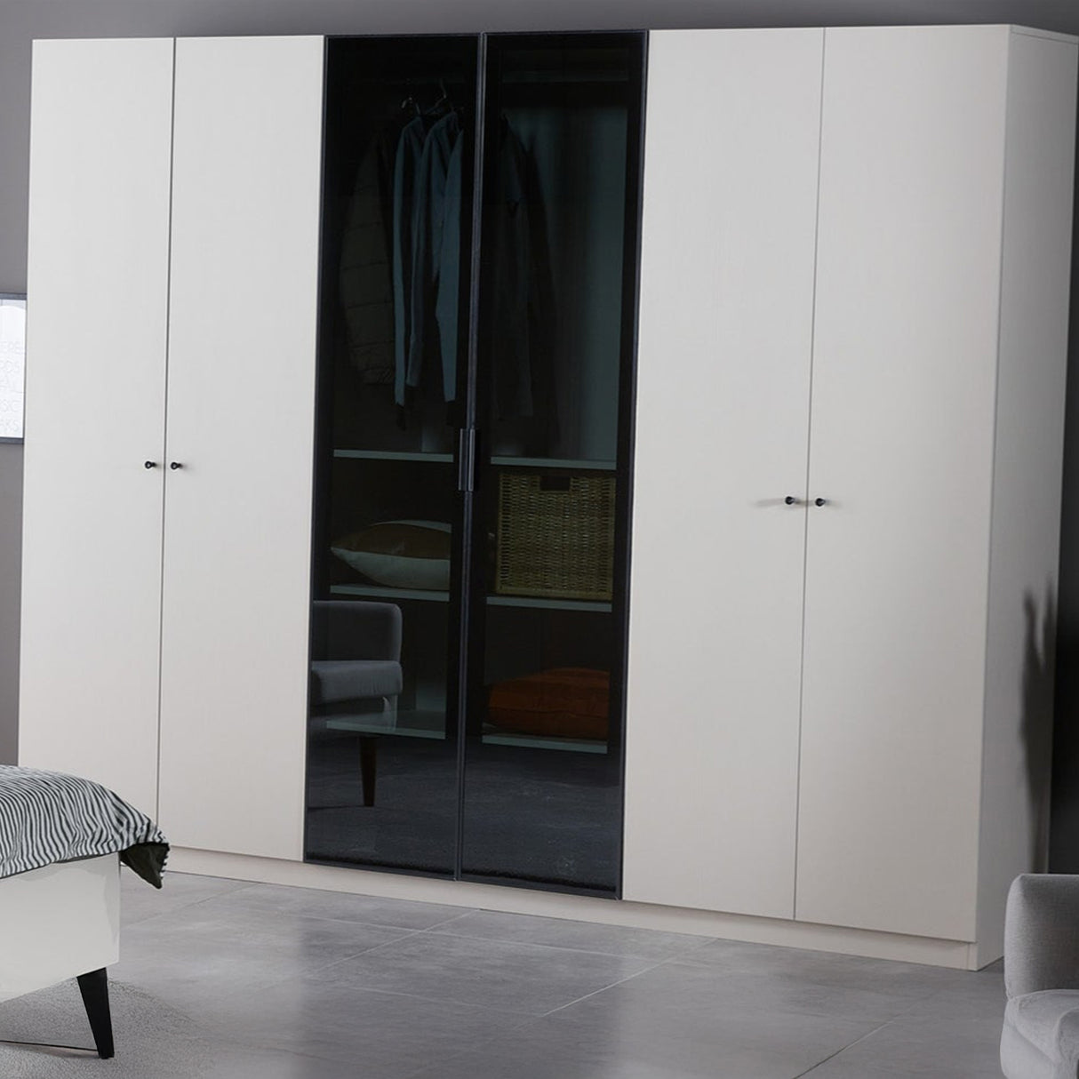 دولاب لوتس باللون الكريمي - High Point