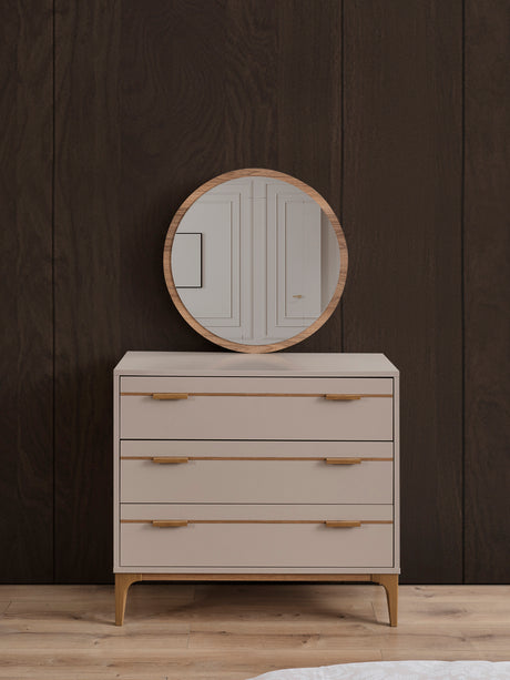 تسريحة نوفا مع مراية باللون البيج - High Point