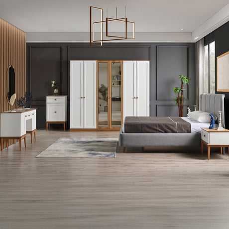 غرفة نوم كينز باللون الرمادي - High Point