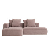 كنب ألينور باللون الوردي الكريمي - High Point