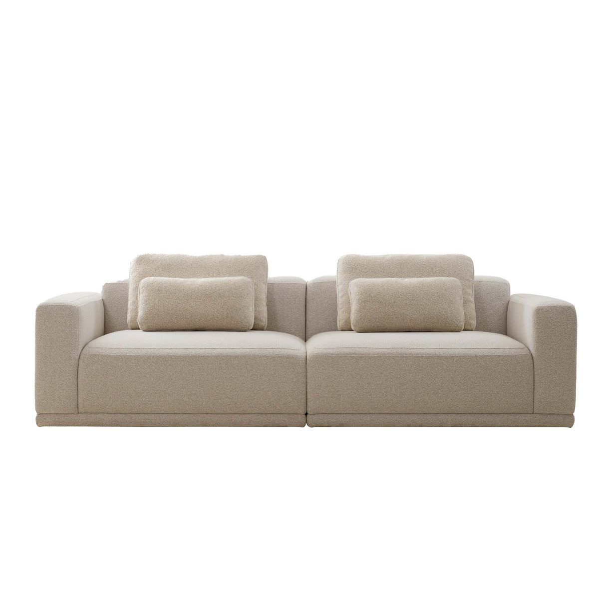 كنب ثلاثي توفا باللون البني