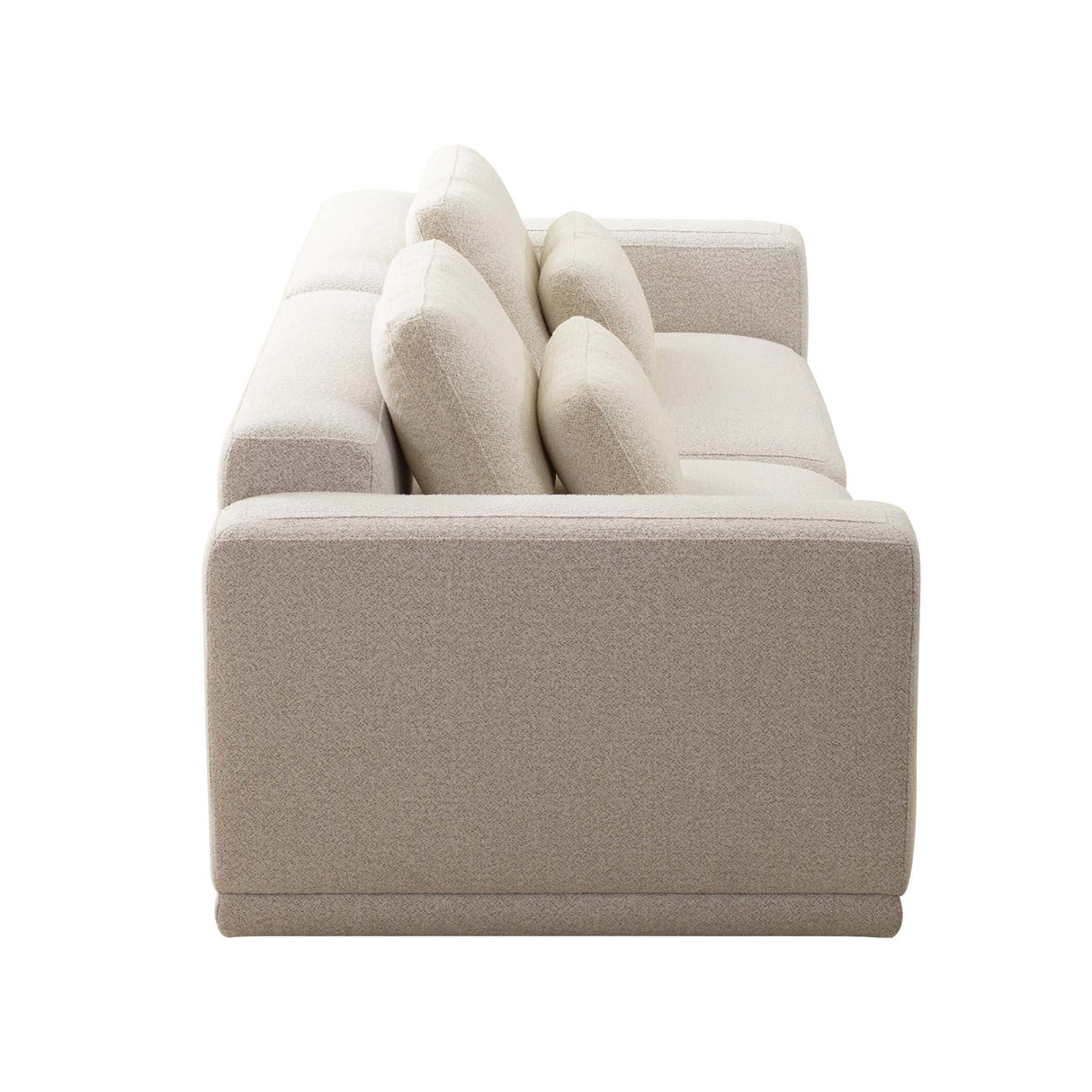 كنب ثلاثي توفا باللون البني