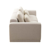 كنب ثلاثي توفا باللون البني