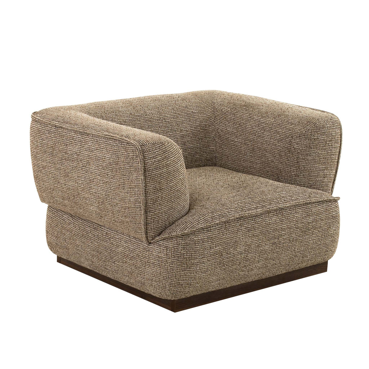 كنب فردي ســافيون باللون البني