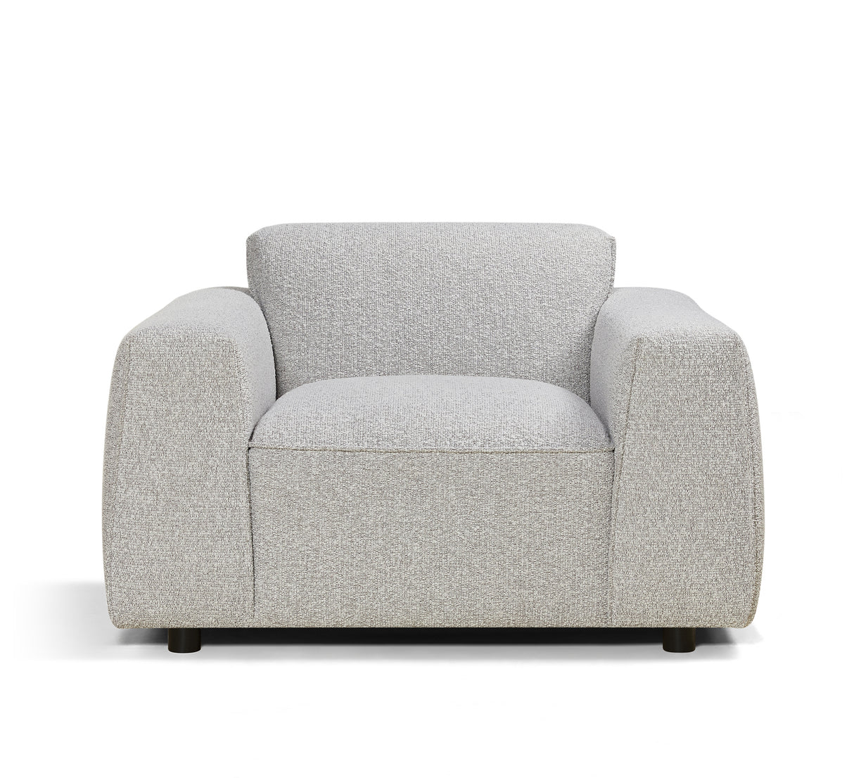 كنب دارفين رمادي باللون الرمادي