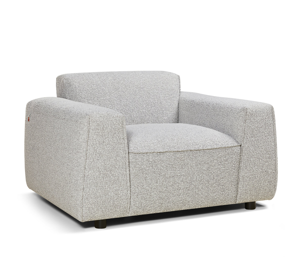 كنب دارفين رمادي باللون الرمادي