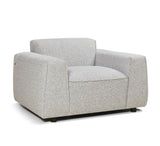 كنب دارفين رمادي باللون الرمادي