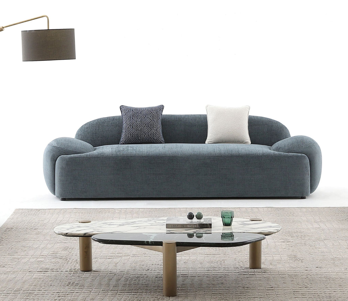 كنب ناديرا رباعي باللون الأزرق