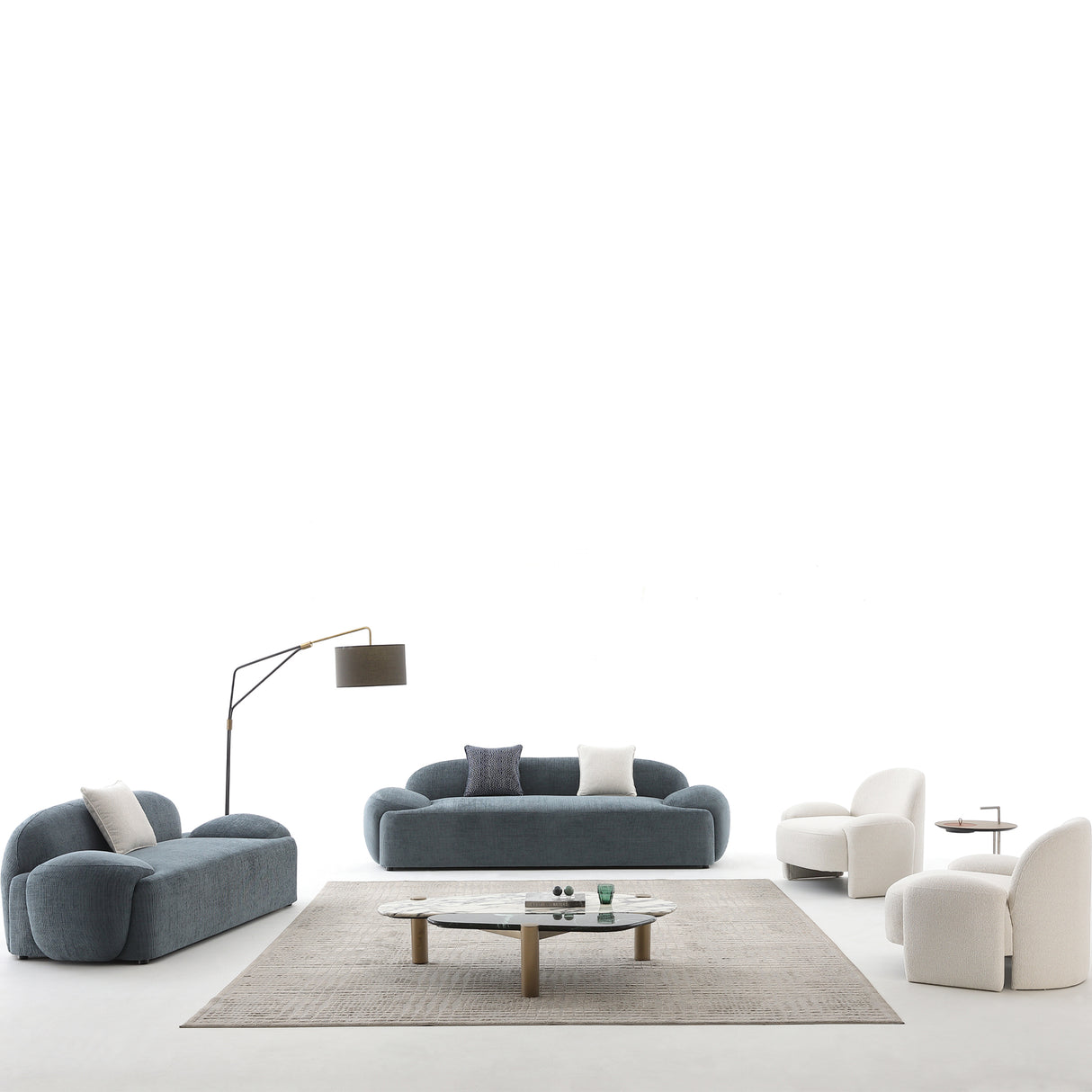 طقم كنب ناديرا متعدد الألوان