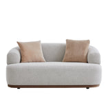 كنب لورينا ثنائي باللون البيج