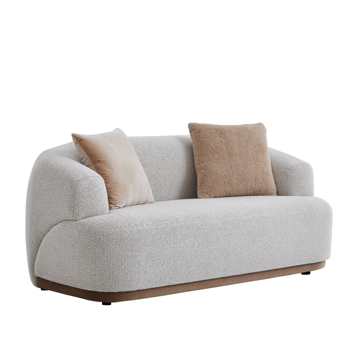 كنب لورينا ثنائي باللون البيج