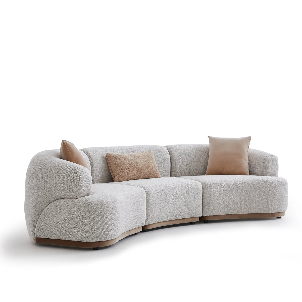 كنب لورينا ثلاثي باللون البيج