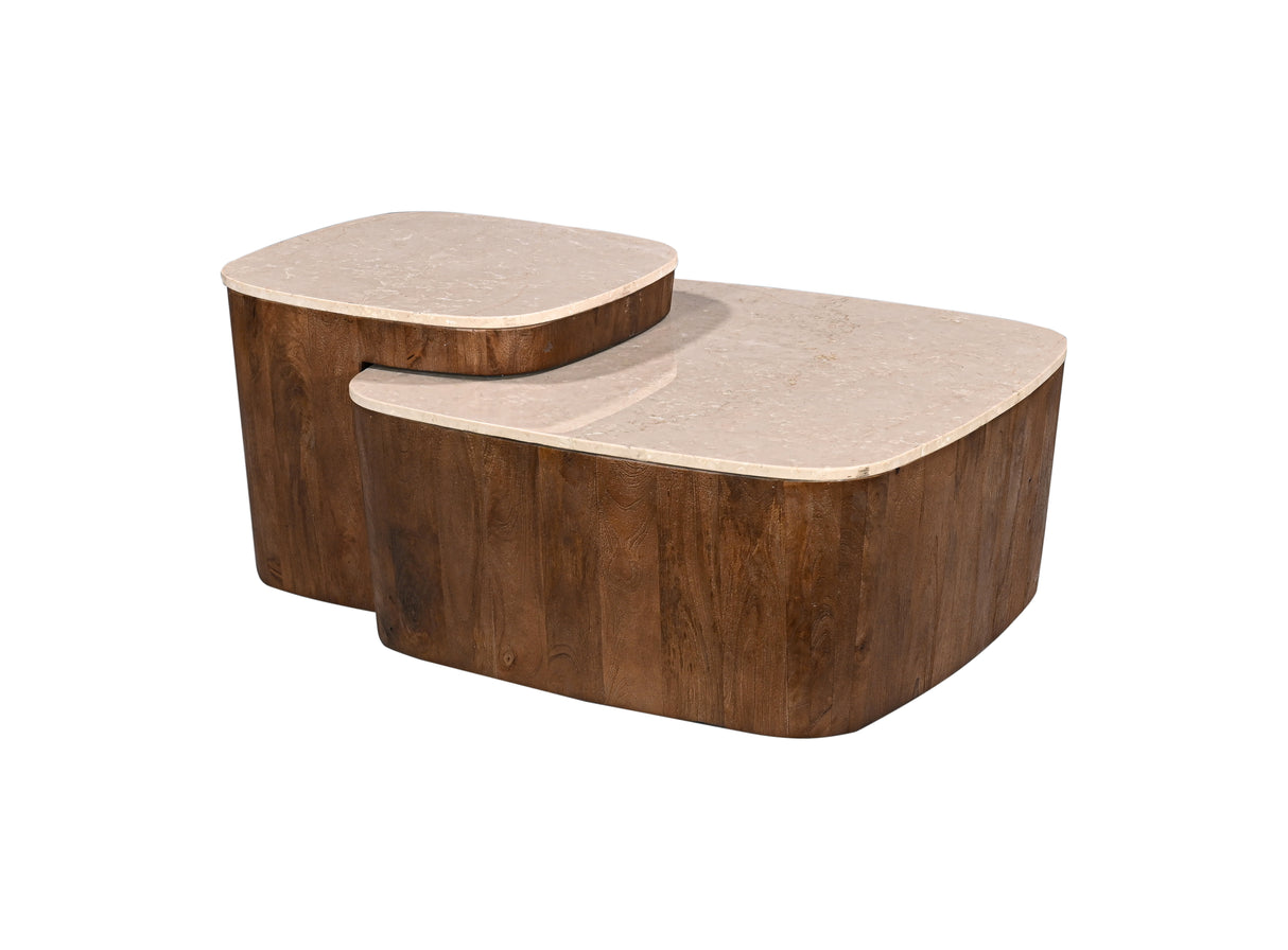 طاولة وسطية أورفي باللون الخشبي