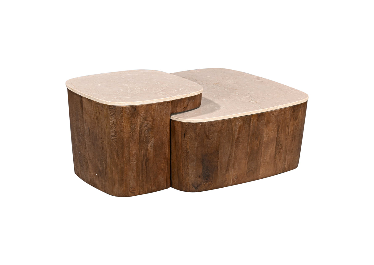 طاولة وسطية أورفي باللون الخشبي