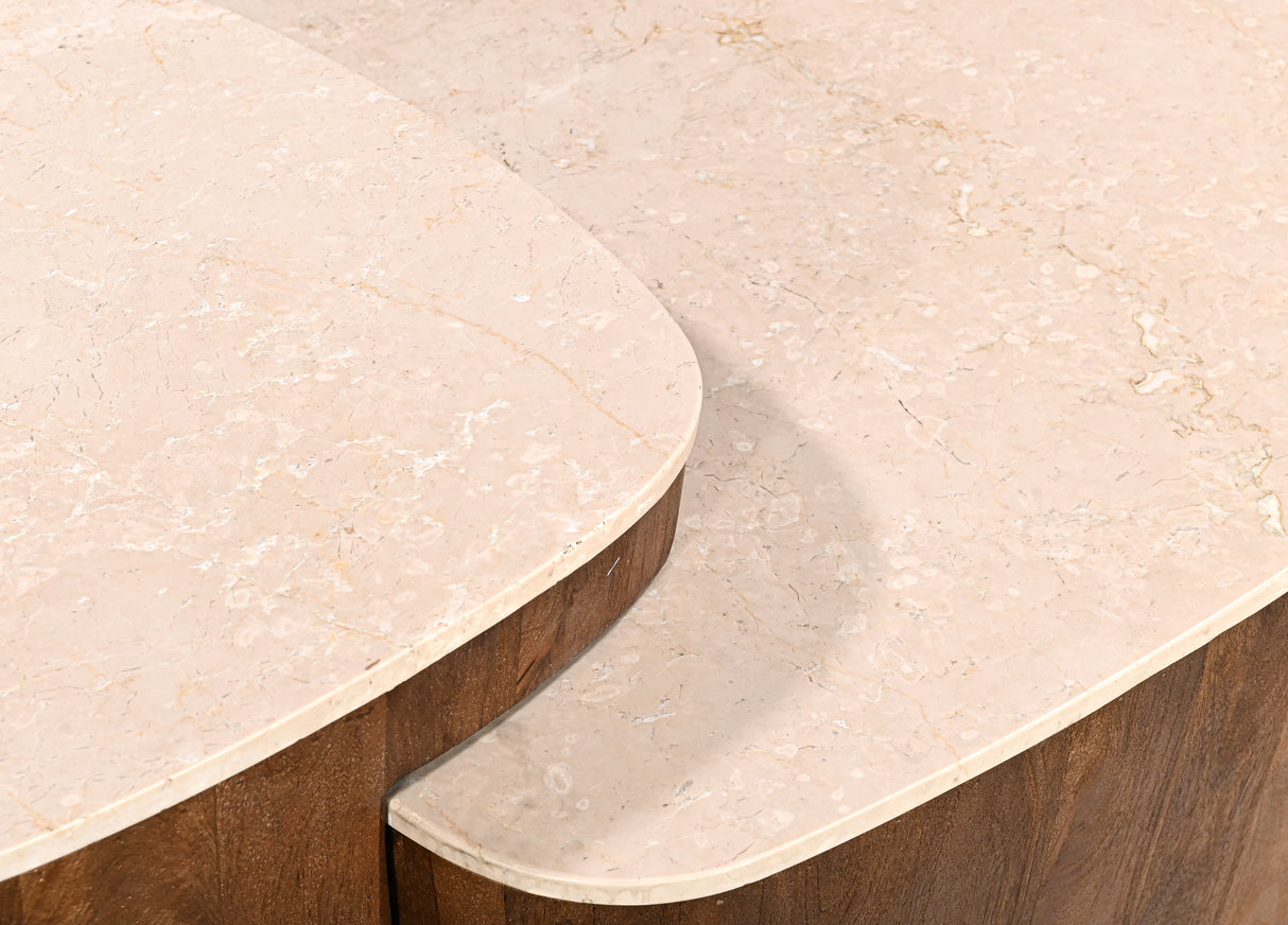 طاولة وسطية أورفي باللون الخشبي