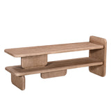 رف كتب سيليندا باللون الخشبي