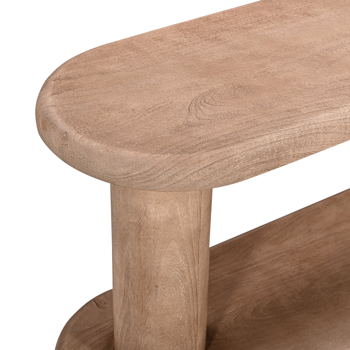 رف تلفاز ميروفيرا باللون الخشبي