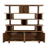 رف كتب مارا باللون البني