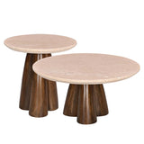 طاولة وسطية أوريليا باللون البني