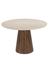 طاولة طعام رافيرا باللون البني