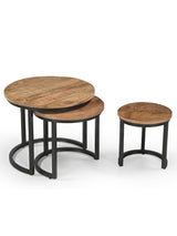 طاولة جانبية رافين باللون البنى