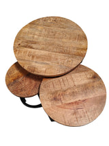 طاولة جانبية رافين باللون البنى