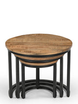 طاولة جانبية رافين باللون البنى