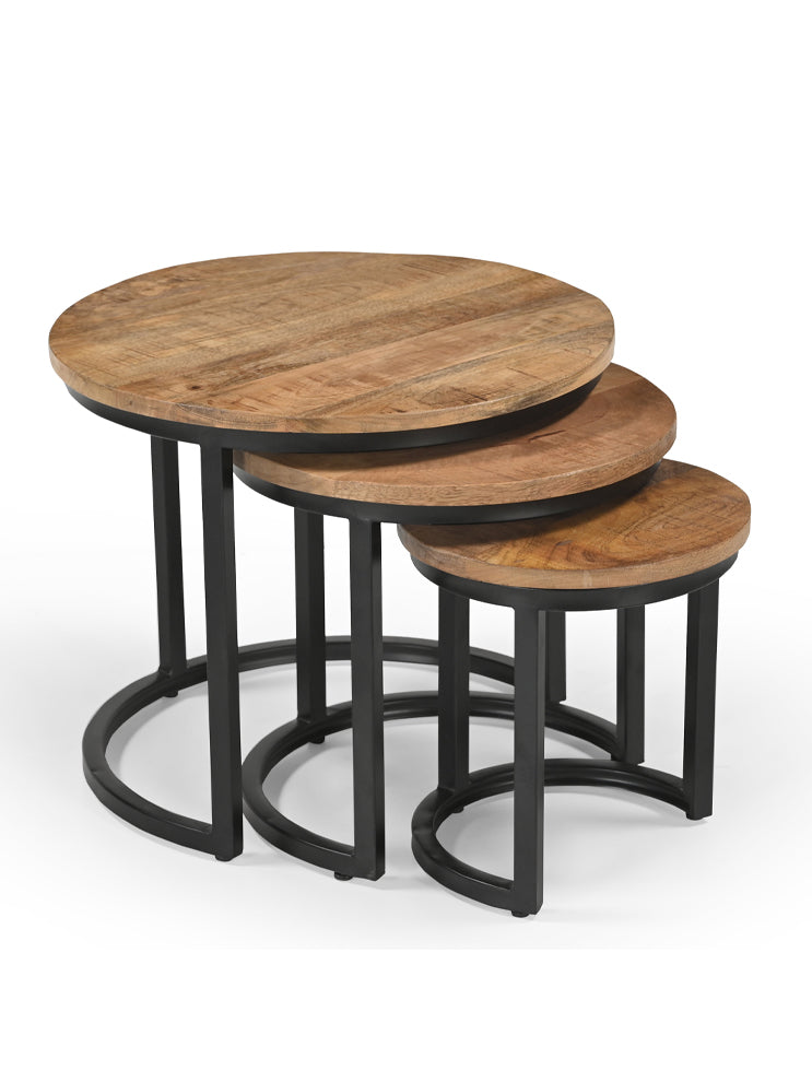 طاولة جانبية رافين باللون البنى