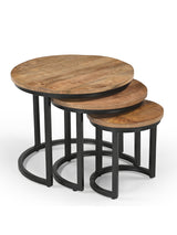 طاولة جانبية رافين باللون البنى