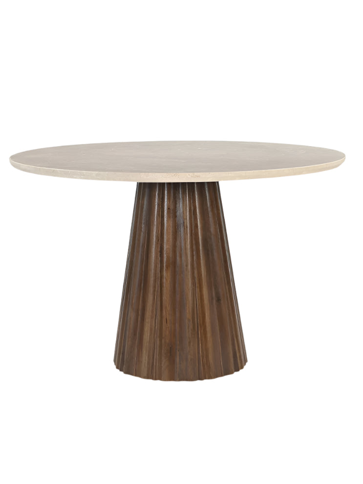 طاولة طعام رافيرا باللون البني